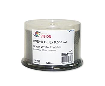 【中古】【輸入品・未使用】空白8.5?GB DVD + R DL???DVD + R Falconビジョンスマート2pホワイトインクジェット印刷可能なハブ8?x 8.5?GB 50?Disc Cakeboxデュアル層空白DVD 22,523円