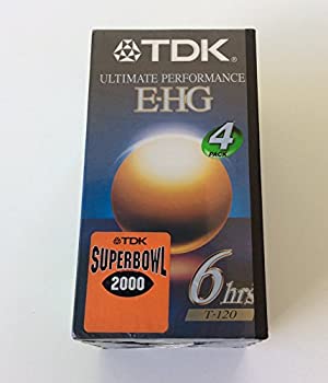 【中古】【インポート品・未当て嵌める】TDK T-120 E-HG アルティメットパフォーマンス VHS磁気テープ (4容器に並べる)