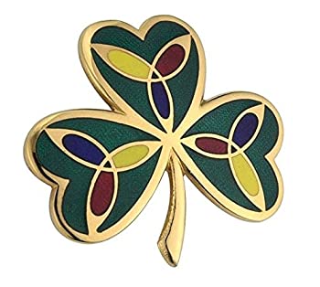【中古】【輸入品・未使用】シャムロックブローチゴールドメッキIrish Made