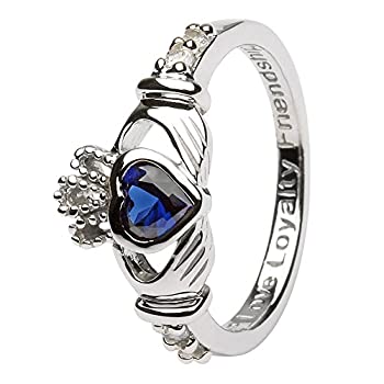 【中古】【輸入品・未使用】9月誕生月 スターリングシルバー クラダリング LS-SL90-9 アイルランド製%ｶﾝﾏ% 適用なし%ｶﾝﾏ%