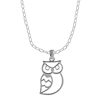 【中古】【輸入品・未使用】Boma Jewelry スターリングシルバー フクロウネックレス 16インチ