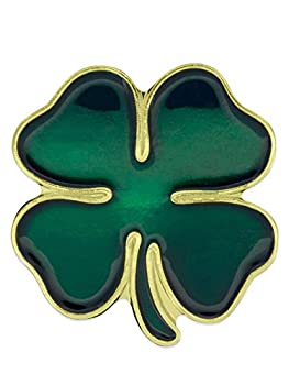 【中古】【輸入品・未使用】(1 Piece) - Green Four Leaf Clover Pin