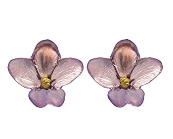 【中古】【輸入品・未使用】Michael Michaud African Violet Post Earring 3056