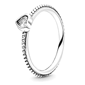 【中古】【輸入品・未使用】Pandora Jewelry One Love Cubic Zirconia Ring in Sterling Silver%ｶﾝﾏ% Size 9