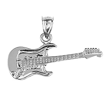 【中古】【輸入品・未使用】925スターリングシルバー音楽チャームエレキギターペンダント 13,609円