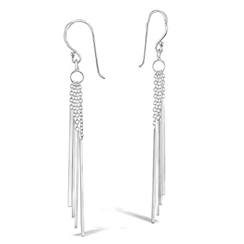 【中古】【輸入品・未使用】Stranded Stick Drop Sterling Silver Dangle Earrings
