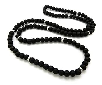 【中古】【インポート品・未当て嵌める】ジェット機黒いこと、赤銅色音の高低8?粍 36?%ﾀﾞﾌﾞﾙｸｫｰﾃ%木製ビーズ金属元素繋ぎ合わせるボールビーズネックレス ジュエリー・アクセサリー-その他