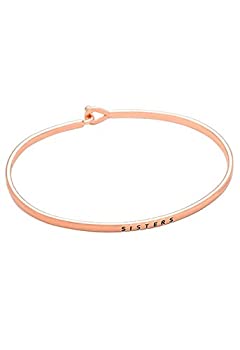 【中古】【輸入品・未使用】Rosemarie Collections レディース ローズゴールドカラー 薄手バングルブレスレット 姉妹｜ムジカ＆フェリーチェ店 9,853円