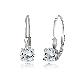 【中古】【輸入品・未使用】スターリングシルバーライトアクアマリン6?mmラウンドLeverbackイヤリング 25,514円