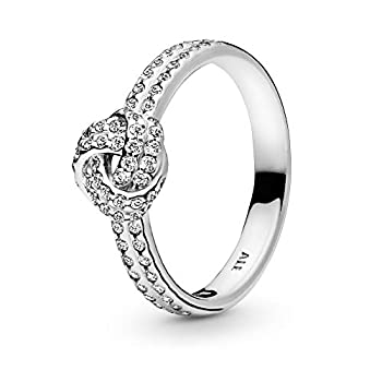 【中古】【輸入品・未使用】Pandora スパークリングラブノットリング サイズ( 6&nbsp;) 190997cz-52