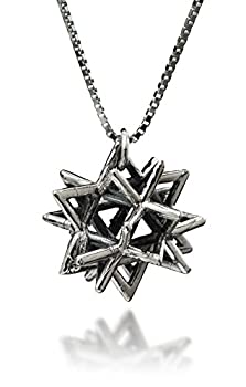 【中古】【輸入品・未使用】HaAri Secret of Merkabahスターリングシルバーカバラネックレスペンダント｜ムジカ＆フェリーチェ店