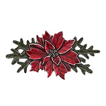 【中古】【輸入品・未使用】DANFORTH ポインセチアブローチピン 2 5/8インチ ピューター 手作り 米国製｜ムジカ＆フェリーチェ店