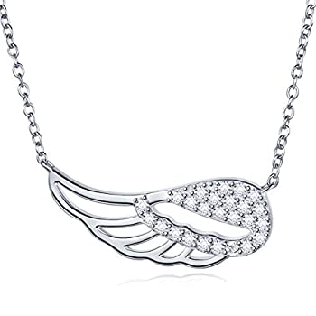 【中古】【輸入品・未使用】amoraime 925スターリングシルバーフルCZ Guardian Angel Wing Featherブレスレットダイヤモンドホワイトゴールドメッキブレスレットレディース