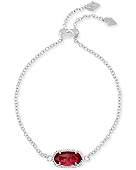 【中古】【輸入品・未使用】Kendra Scott Elainaチェーンブレスレット ベリークリアロジウムメッキ