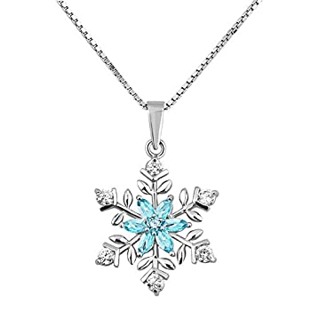 【中古】【輸入品・未使用】Lifequeen 925 スターリングシルバー クリスマス 雪の結晶 ペンダント ネックレス 18インチ 13,182円