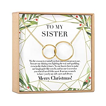 【中古】【輸入品・未使用】Dear Ava 姉妹用: プレゼント、クリスマスプレゼント、ギフトアイデア、姉妹、2つのインターロッキングサークル。