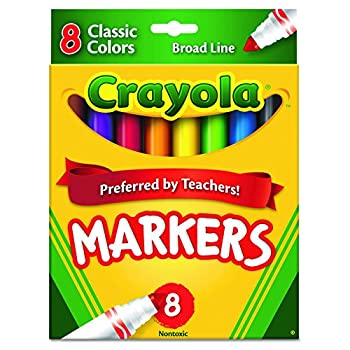 【中古】【輸入品・未使用】Non-Washable Markers%ｶﾝﾏ% Broad Point%ｶﾝﾏ% Classic Colors%ｶﾝﾏ% 8/Set (並行輸入品)
