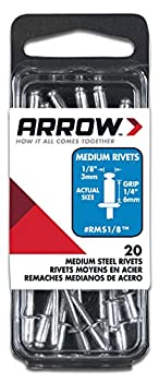 【中古】【インポート品・未当て嵌める】Arrow FastenerRMS1/8Rivets-1/8X1/4 STL RIVET (並行輸入品)