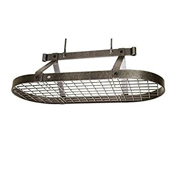 【中古】【輸入品・未使用】Enclume PR16BWG HS Premier 0.91m Oval Ceiling Pot Rack%ｶﾝﾏ% Hammered Steel｜ムジカ＆フェリーチェ店