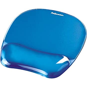 【中古】【インポート品・未当て嵌める】Gel Crystals Mouse Pad w/Wrist Rest%ｶﾝﾏ% Rubber Back%ｶﾝﾏ% 8 x 9-/4%ｶﾝﾏ% Blue (並行輸入品)