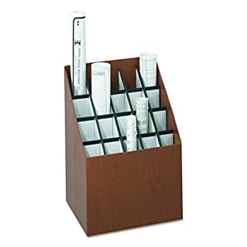 【中古】【インポート品・未当て嵌める】Corrugated Roll Files%ｶﾝﾏ% 20 Compartments%ｶﾝﾏ% 15w x 12d x 22h%ｶﾝﾏ% Woodgrain (並行輸入品)