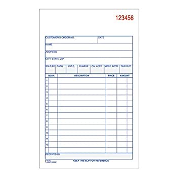 【中古】【輸入品・未使用】Carbonless Sales Order Book%ｶﾝﾏ% Three-Part Carbonless%ｶﾝﾏ% 4-3/16 x 7 3/16%ｶﾝﾏ% 50 Sheets (並行輸入品)