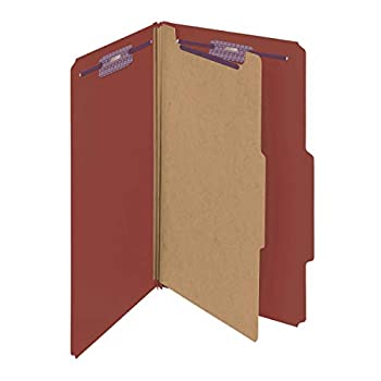 【中古】【輸入品・未使用】Pressboard Classification Folders%ｶﾝﾏ% Self Tab%ｶﾝﾏ% Legal%ｶﾝﾏ% Four-Section%ｶﾝﾏ% Red%ｶﾝﾏ% 10/Box (並行輸入品)