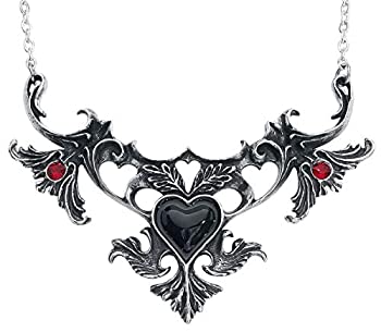 【中古】【輸入品・未使用】Alchemy Gothic England - Rococo Mon Amour de Soubise ブラックハートネックレス