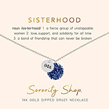 【中古】【輸入品・未使用】Sorority Shop Theta Phi Alpha Sisterhood Druzy ネックレス