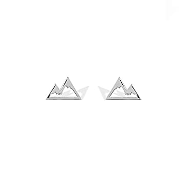【中古】【輸入品・未使用】Boma Jewelry スターリングシルバー スノーキャップ マウンテンスタッドピアス