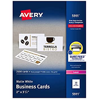 【中古】【輸入品・未使用】Laser Business Cards%カンマ% 2 x 3 1/2%カンマ% White%カンマ% 10 Cards/Sheet%カンマ% 2500/Box (並行輸入品)|ムジカ&フェリーチェ店