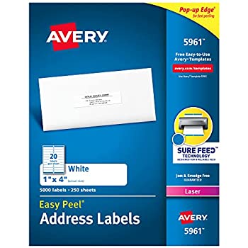 【中古】【輸入品・未使用】Easy Peel Laser Address Labels%ｶﾝﾏ% 1 x 4%ｶﾝﾏ% White%ｶﾝﾏ% 5000/Box (並行輸入品)