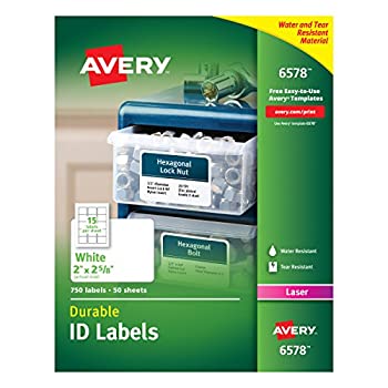 【中古】【輸入品・未使用】Permanent ID Laser Labels%ｶﾝﾏ% 2 x 2-5/8%ｶﾝﾏ% White%ｶﾝﾏ% 750/Pack (並行輸入品)