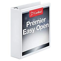 【中古】【インポート品・未当て嵌める】Recycled ClearVue EasyOpen Vinyl D-Ring Presentation Binder%ｶﾝﾏ% 2%ﾀﾞﾌﾞﾙｸｫｰﾃ% Capacity%ｶﾝﾏ% White (並行輸入品)