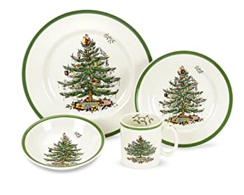 【中古】【輸入品・未使用】Spode Christmas Tree 4-Piece Dinnerware Place Setting%カンマ% Service for 1|ムジカ&フェリーチェ店