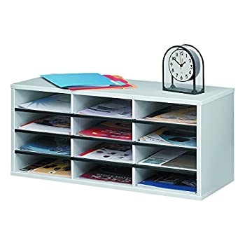 【中古】【インポート品・未当て嵌める】Particle Board Literature Sorter%ｶﾝﾏ% 12 Sections%ｶﾝﾏ% 29 x 11 7/8 x 12 15/16%ｶﾝﾏ% Dove Gray (並行輸入品)