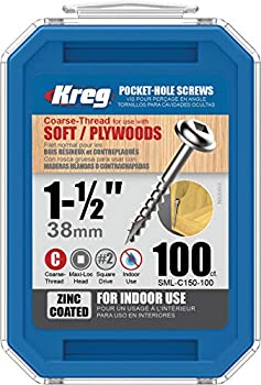 【中古】【インポート品・未当て嵌める】Kreg ToolSML-C150-100Kreg Pocket Hole Screw-1-1/2%ﾀﾞﾌﾞﾙｸｫｰﾃ%CRS WASHR 固定ディスク SCREW (並行輸入品)