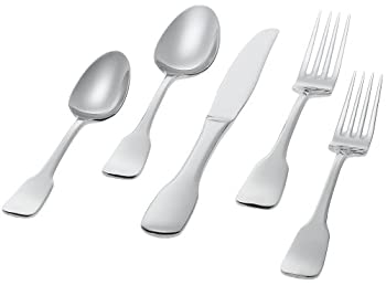【中古】【輸入品・未使用】Ginkgo International Alsace 5-pieceステンレススチールFlatware Place Setting 5-Piece シルバー 079914150057