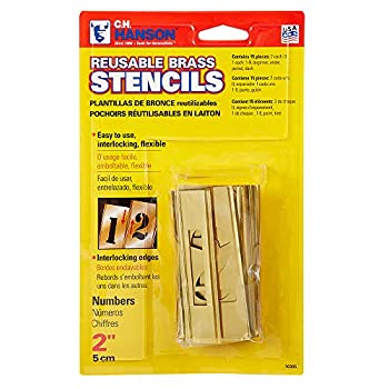 【中古】【輸入品・未使用】C. H. Hanson10305Numeral Stencil Set-2%ﾀﾞﾌﾞﾙｸｫｰﾃ% NUMBER STENCILS (並行輸入品)