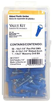 【中古】【輸入品・未使用】Hillman Fastener Corp373517Ribbed Plastic Anchor Kit-PLASTIC ANCHOR KIT (並行輸入品)