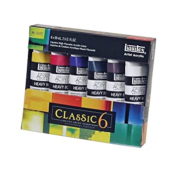 【中古】【輸入品・未使用】Liquitex Heavy Body Acrylic Paint 2oz 6/Pkg-Classic 6 (並行輸入品)