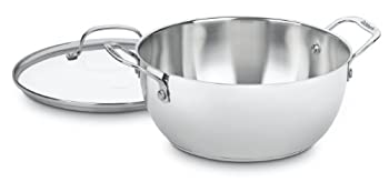 【中古】【インポート品・未当てはめる】Cuisinart 755-26GD シェフズクラシックステンレス 5-1/2クォート 多役立つこと硝子取りまかなう付き添い人ポット