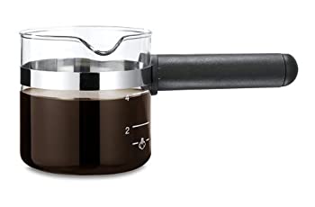 【中古】【インポート品・未当て嵌める】Medelco 4 Cup Universal Glass Espresso Replacement Carafe%ｶﾝﾏ% Black by Medelco [並行輸入品]