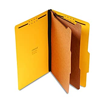 【中古】【輸入品・未使用】Pressboard Classification Folders%ｶﾝﾏ% Legal%ｶﾝﾏ% Six-Section%ｶﾝﾏ% Yellow%ｶﾝﾏ% 10/Box (並行輸入品)