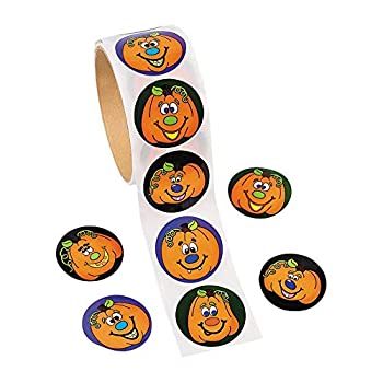 【中古】【インポート品・未当て嵌める】100 Jack-O-Lantern Roll Stickers%ｶﾝﾏ% 1 Roll