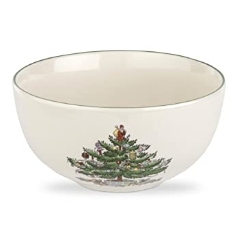 【中古】【輸入品・未使用】Spode Christmas Tree Fruit Salad Bowl%ｶﾝﾏ% 14cm%ｶﾝﾏ% Set of 4
