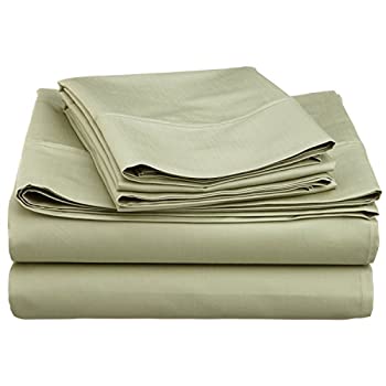 【中古】【輸入品・未使用】Impressions Cotton Blend 600 Thread Count %カンマ% Deep Pocket%カンマ% Soft%カンマ% Wrinkle Resistant 4-Piece Olympic Queen Bed Sheet Set%カンマ% S画像