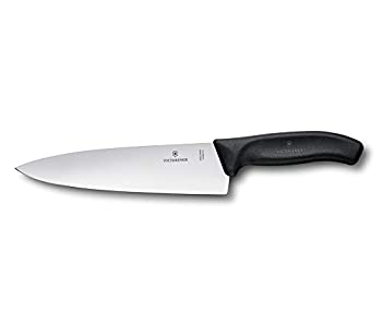 【中古】【輸入品・未使用】Victorinox スイス製 従来の包丁 8%ﾀﾞﾌﾞﾙｸｫｰﾃ% Chef\'s ブラック VCX_6.8063.20US1_BLK