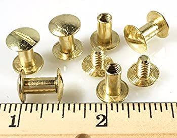 【中古】【輸入品・未使用】Conchos シカゴねじ 3/8インチ プレーン 50個 Bp ゴールド｜ムジカ＆フェリーチェ店
