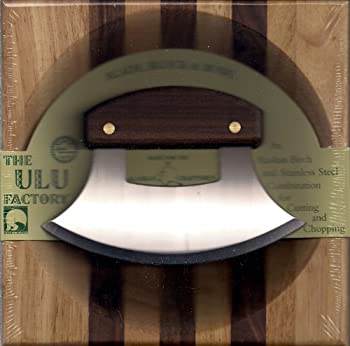【中古】【輸入品・未使用】8 Block with Deep Dish Chopping Bowl and Walnut Handled Ulu by The ULU Factory